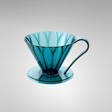 CAFEC Tritan Flower Dripper Blue Green Cup 1