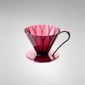 CAFEC Tritan Flower Dripper Wine Red Cup 4