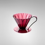 CAFEC Tritan Flower Dripper Wine Red Cup 4