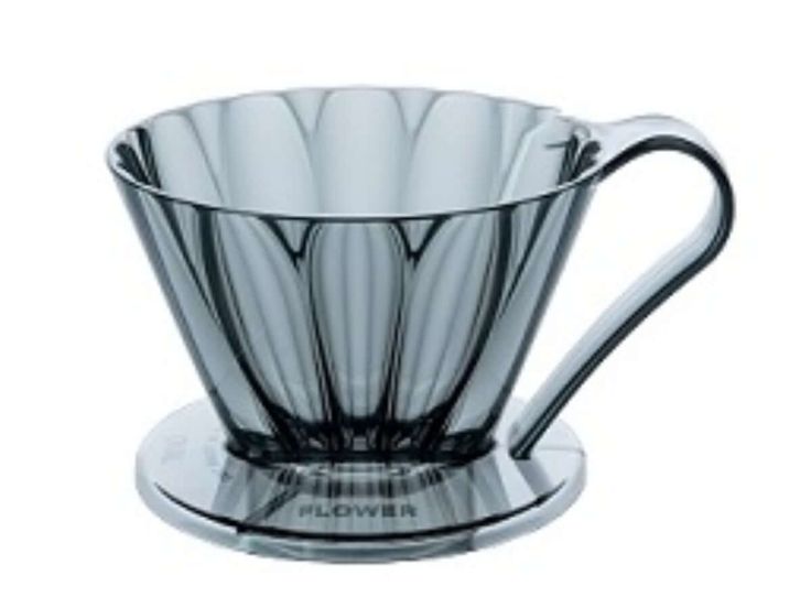 CAFEC TRITAN FLOWER DRIPPER OVAL 101 (Flower ribs x Trapezoid) Black