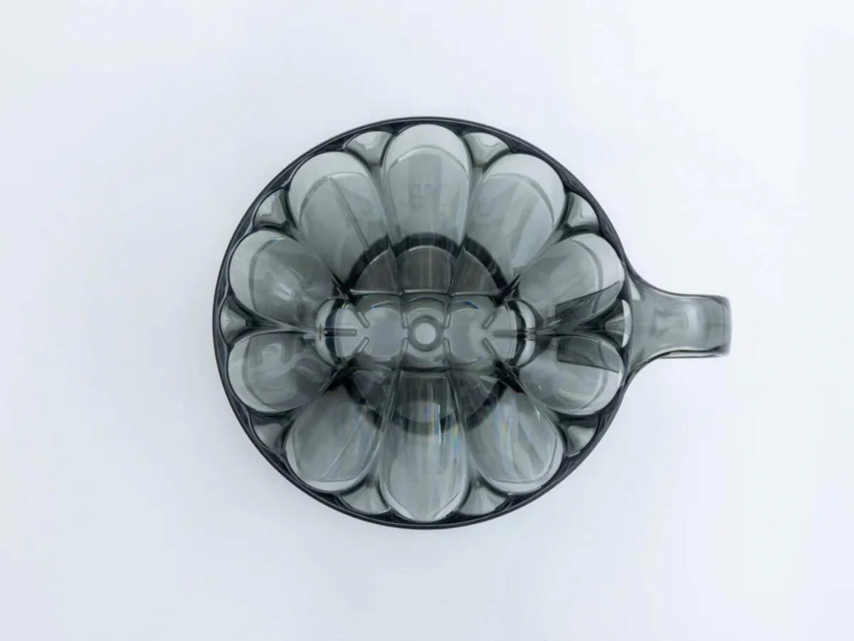 CAFEC TRITAN FLOWER DRIPPER OVAL 101 (Flower ribs x Trapezoid) Black
